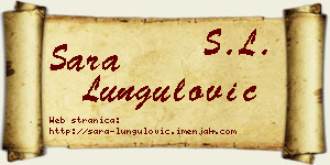 Sara Lungulović vizit kartica